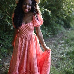 Selkie Gingham Red Ritz Dress